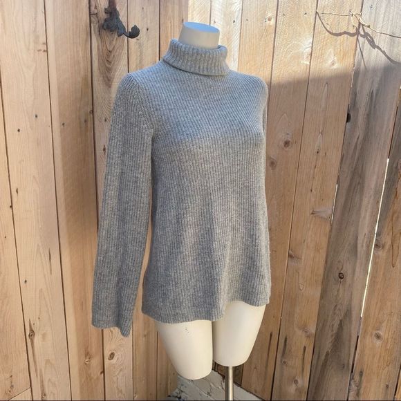 A.L.C. Alexander Lace-Back Turtleneck Wool Cashmere Sweater size XS - Picture 3 of 7